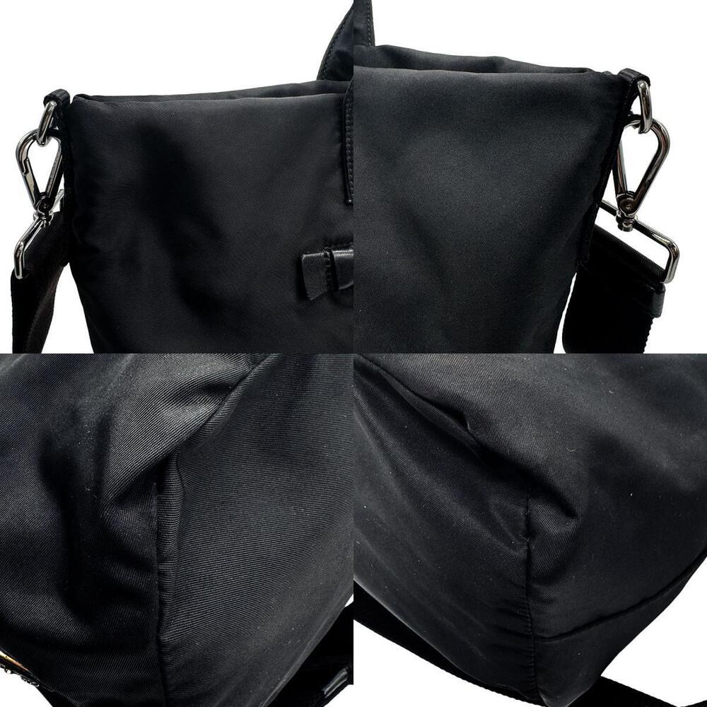 Prada Tessuto nylon leather reversible tote Shoulder Bag Black - Picture 3 of 4